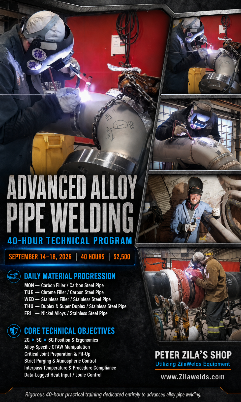 Advanced Alloy Pipe Welding — 40-Hour Technical Program